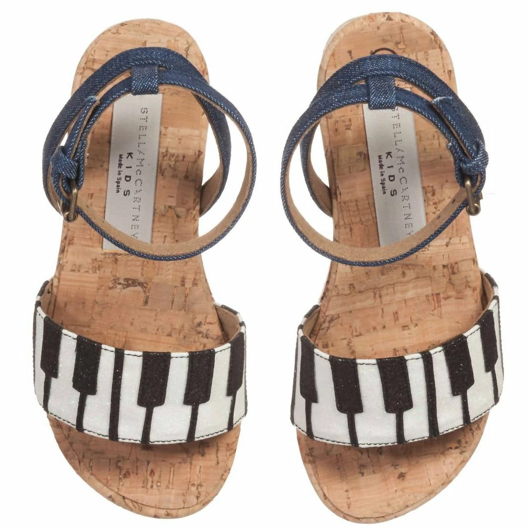 Top 10 😀 Stella Mccartney Kids - Piano Linda 🩴 Sandals In Black/White ⌛ 4 Top 10 😀 Stella Mccartney Kids - Piano Linda 🩴 Sandals In Black/White ⌛ - Image 2