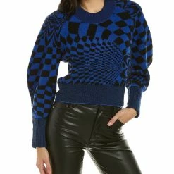 Best reviews of ๐คฉ Stella McCartney Geometric Pattern Wool-Blend Cropped Jumper for ๐ฉ women ๐งจ