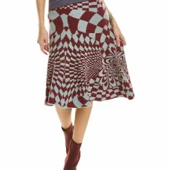 New ๐ Stella McCartney Geometric Wool-Blend A-Line ๐ Skirt for ๐ฉ women ๐งจ