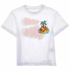 Promo ❤️ Stella McCartney Good Vibes T-Shirt for kids 🔥