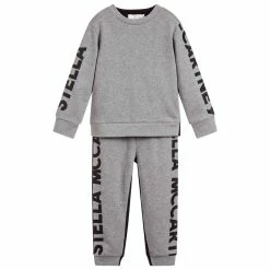 Best deal ๐ Stella Mccartney Kids - Delaney Patch Track Suit In Gray โ๏ธ