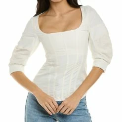 Best Pirce ๐งจ Stella McCartney Fiona Linen-Blend Top for ๐ฉ women ๐