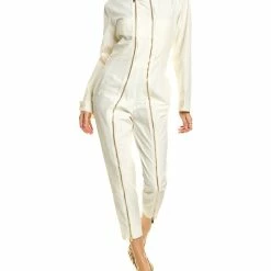Best Pirce ⌛ Stella McCartney Alma All In One Linen-Blend Jumpsuit for 👩 women 😉