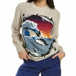 Best Pirce 👍 Stella McCartney Intarsio Linen-Blend Jumper for 👩 women 👍