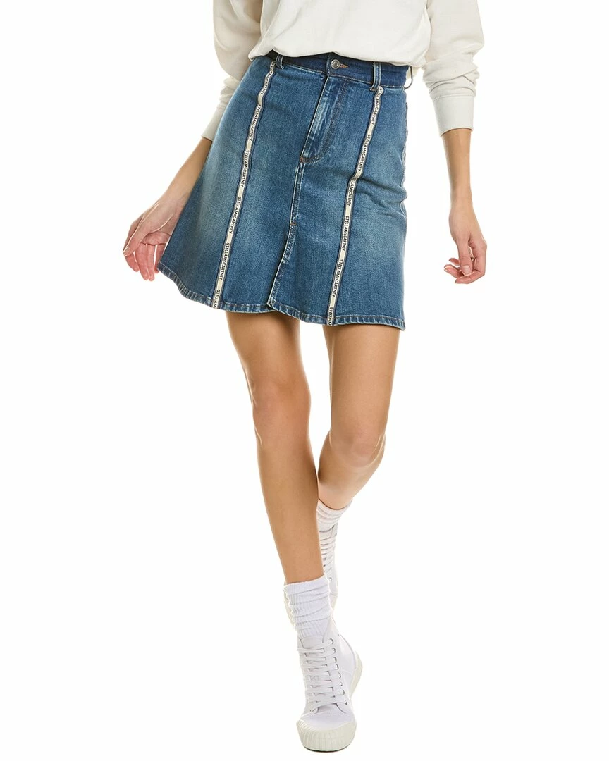 Outlet ✨ Stella McCartney Stone Blue Mini 👗 Skirt for 👩 women 😍 3 Outlet ✨ Stella McCartney Stone Blue Mini 👗 Skirt for 👩 women 😍