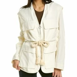 New 👏 Stella McCartney Ania Linen-Blend Jacket for 👩 women 🎁
