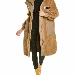 Coupon 🔔 Stella McCartney Luna Linen-Blend 🧥 Coat for 👩 women 🔥