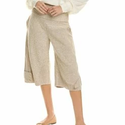 Best reviews of 🤩 Stella McCartney Mixed Fabric Linen-Blend Trouser for 👩 women 👏