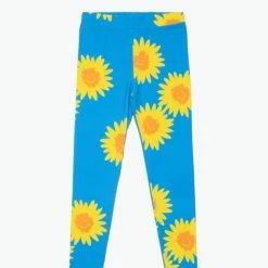 Discount 👏 Stella Mccartney 👧 Girls - Sunflower Jersey Legging in Blue for kids 😍