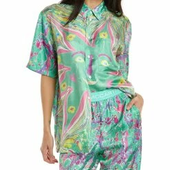Best Pirce โญ Stella McCartney Ricky Myfawnwy Silk ๐ Shirt for ๐ฉ women ๐