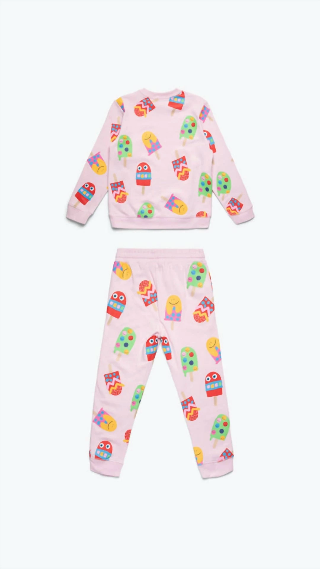 Discount ✨ Stella Mccartney 👧 Girls - Ice Lollies Cotton Fleece Tracksuit in Pink for kids 👍 4 Discount ✨ Stella Mccartney 👧 Girls - Ice Lollies Cotton Fleece Tracksuit in Pink for kids 👍 - Image 2