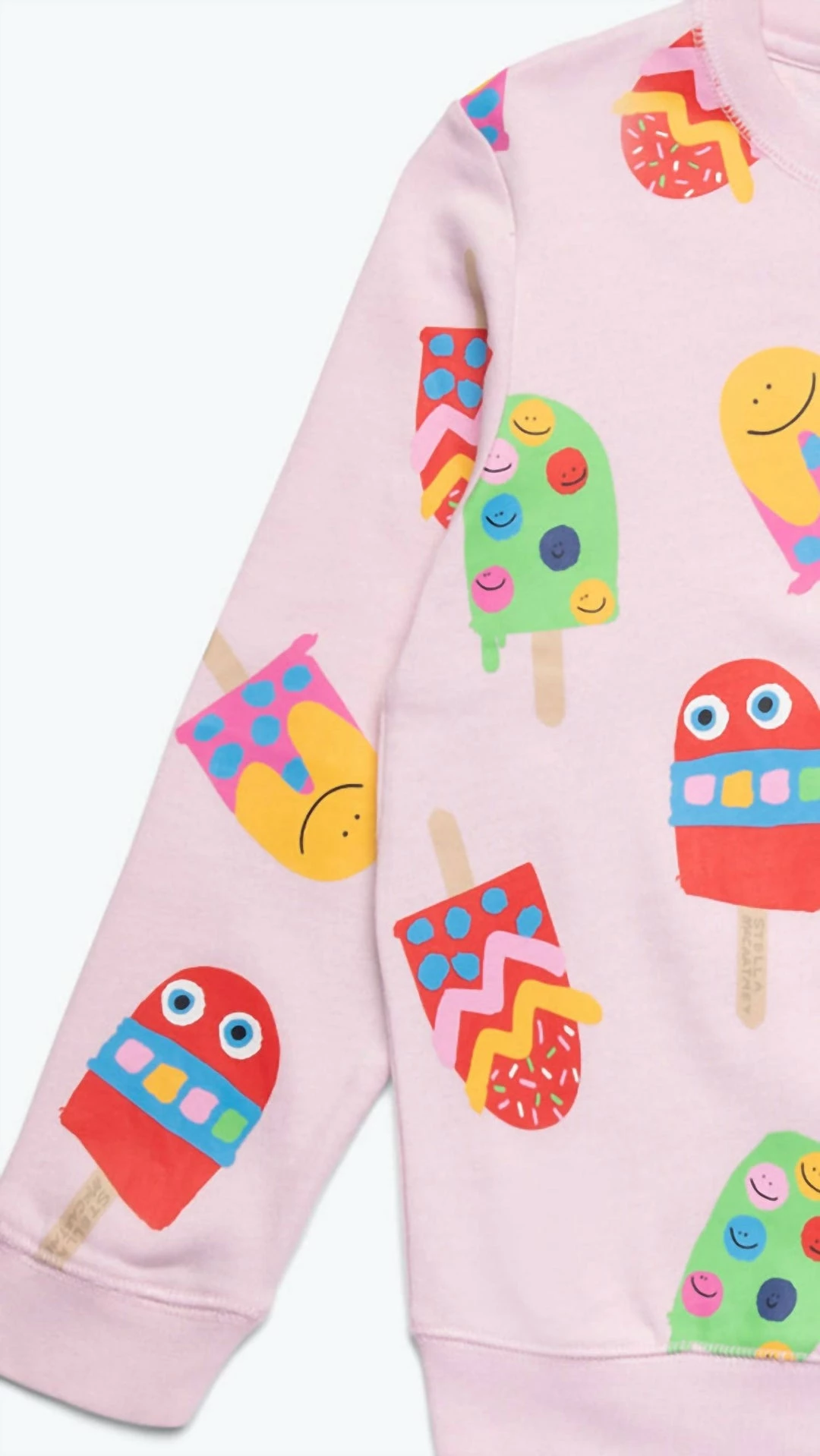 Discount ✨ Stella Mccartney 👧 Girls - Ice Lollies Cotton Fleece Tracksuit in Pink for kids 👍 5 Discount ✨ Stella Mccartney 👧 Girls - Ice Lollies Cotton Fleece Tracksuit in Pink for kids 👍 - Image 3