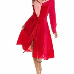 Cheap ✨ Stella McCartney Mia Silk Midi 👗 Dress for 👩 women 🥰