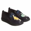 Hot Sale 💯 Stella Mccartney Kids - Boys Leo Ride & Fast 👟 Shoes In Black 😀
